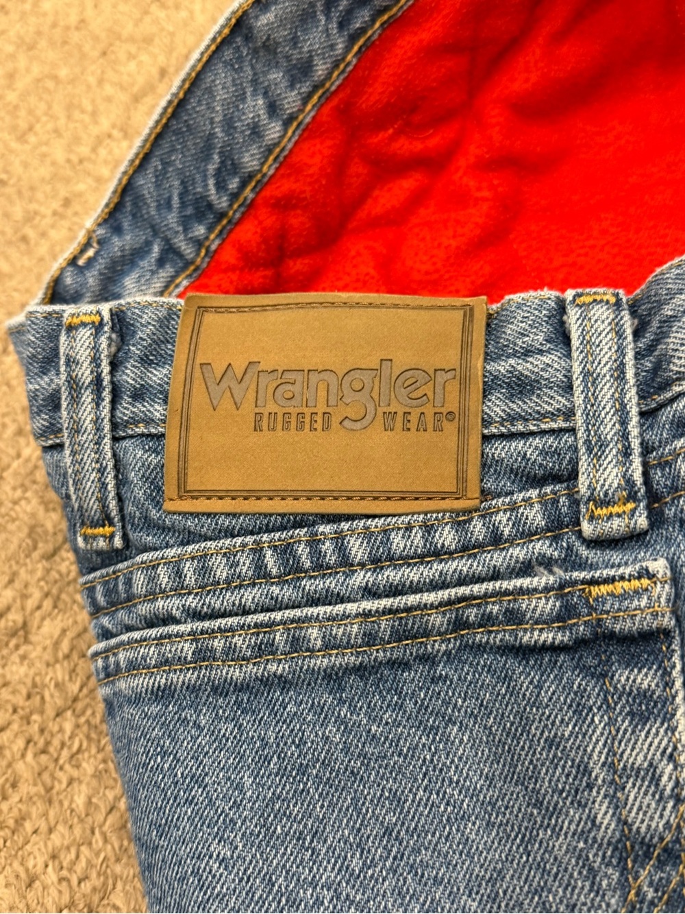 Fleece lined jeans